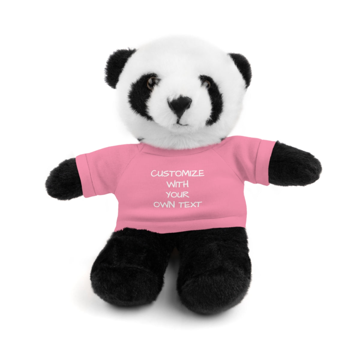 Stuffed Animal with Custom T-Shirt | Personalized Plush Gift | Kids Birthday Present | Customizable Text - c239a25