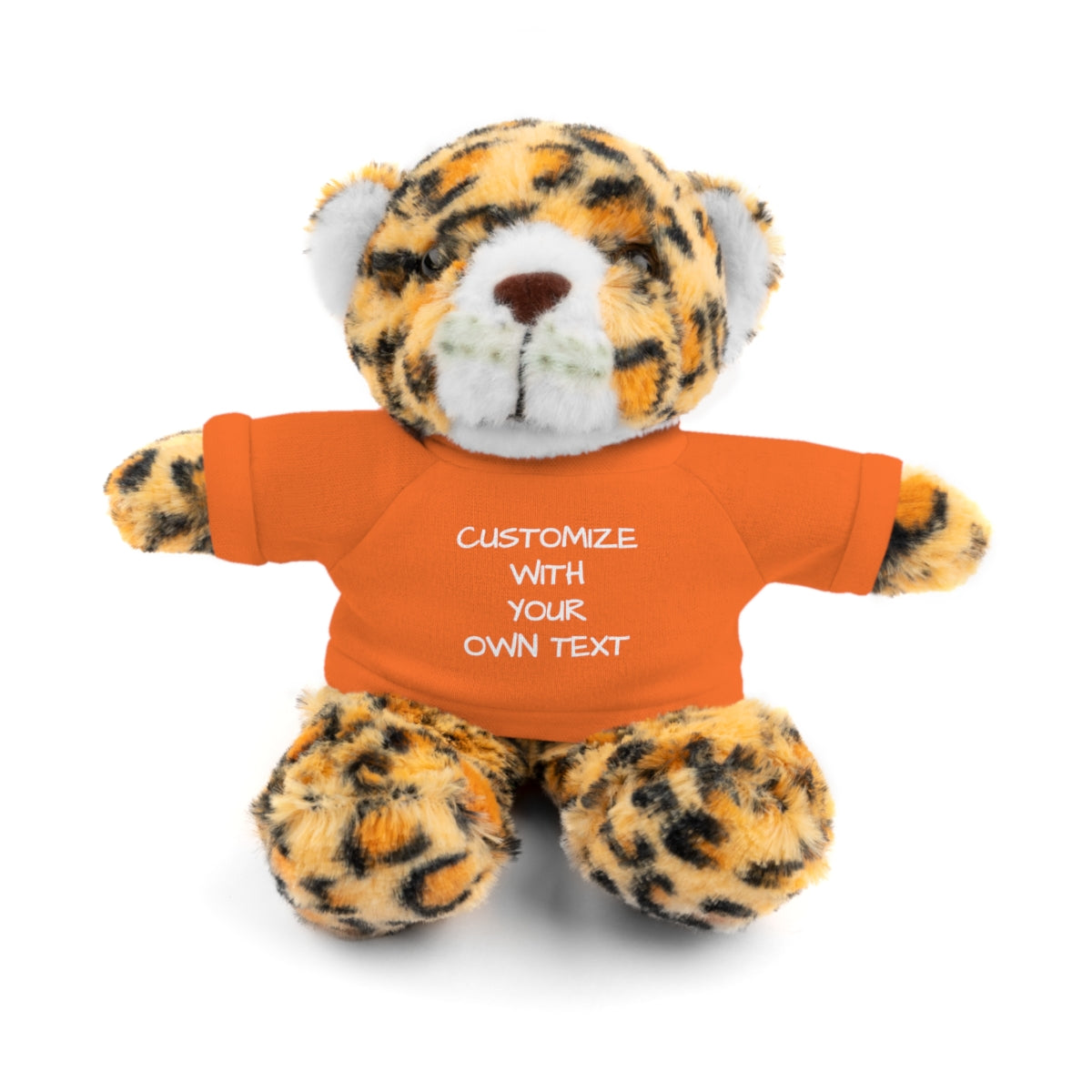 Stuffed Animal with Custom T-Shirt | Personalized Plush Gift | Kids Birthday Present | Customizable Text - c239a25