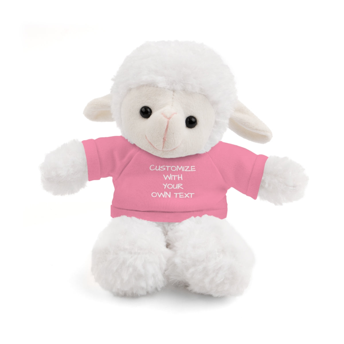 Stuffed Animal with Custom T-Shirt | Personalized Plush Gift | Kids Birthday Present | Customizable Text - c239a25