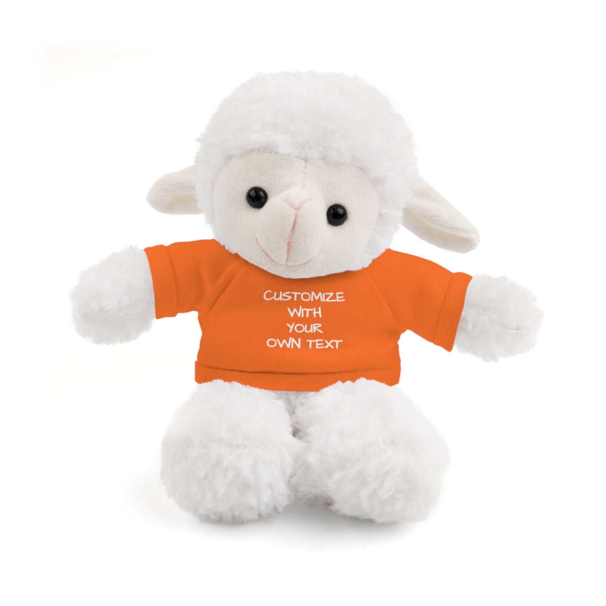 Stuffed Animal with Custom T-Shirt | Personalized Plush Gift | Kids Birthday Present | Customizable Text - c239a25