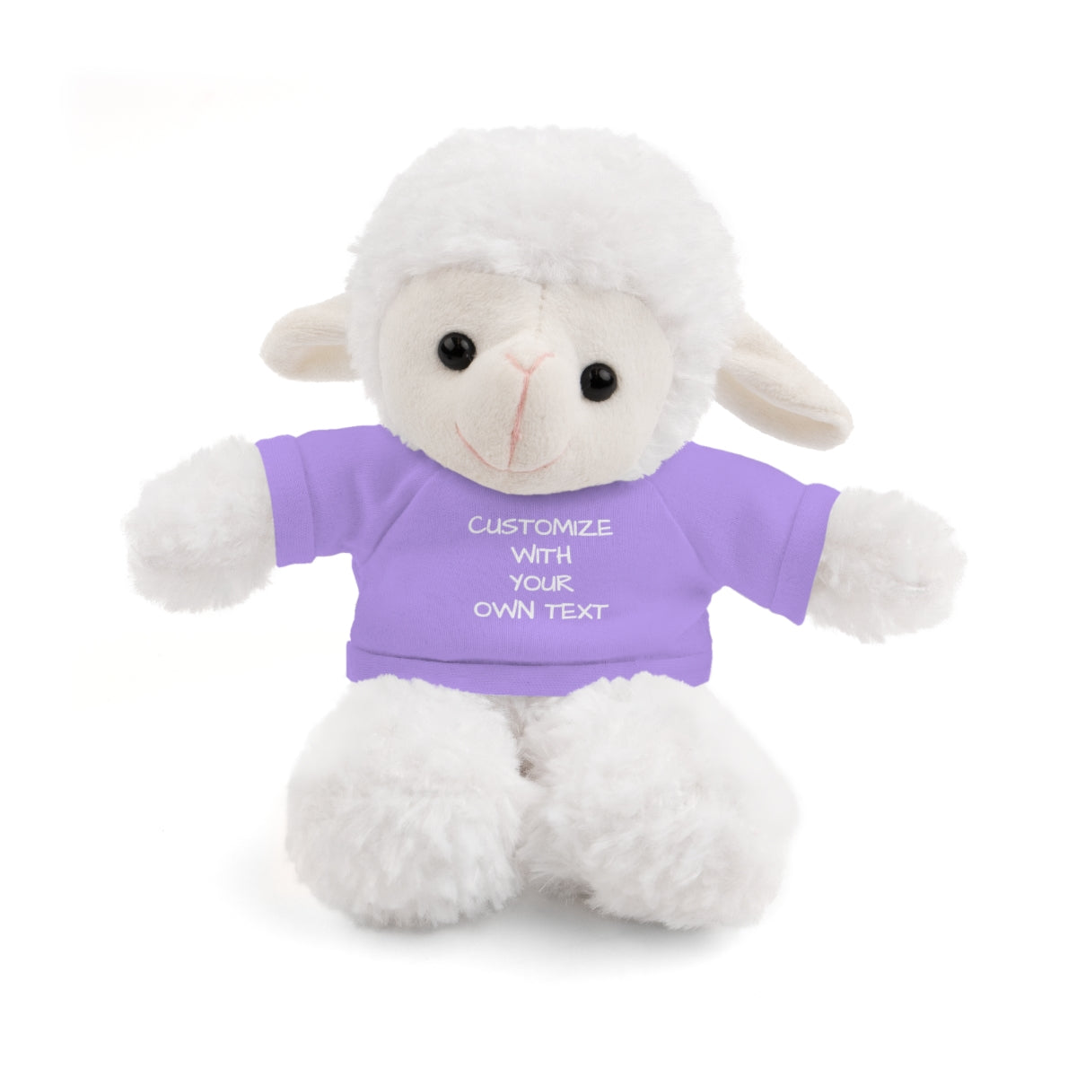 Stuffed Animal with Custom T-Shirt | Personalized Plush Gift | Kids Birthday Present | Customizable Text - c239a25