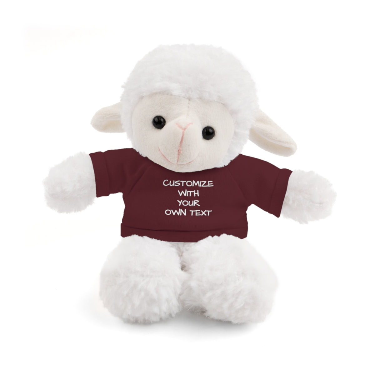 Stuffed Animal with Custom T-Shirt | Personalized Plush Gift | Kids Birthday Present | Customizable Text - c239a25