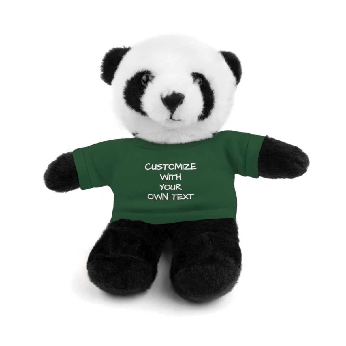 Stuffed Animal with Custom T-Shirt | Personalized Plush Gift | Kids Birthday Present | Customizable Text - c239a25