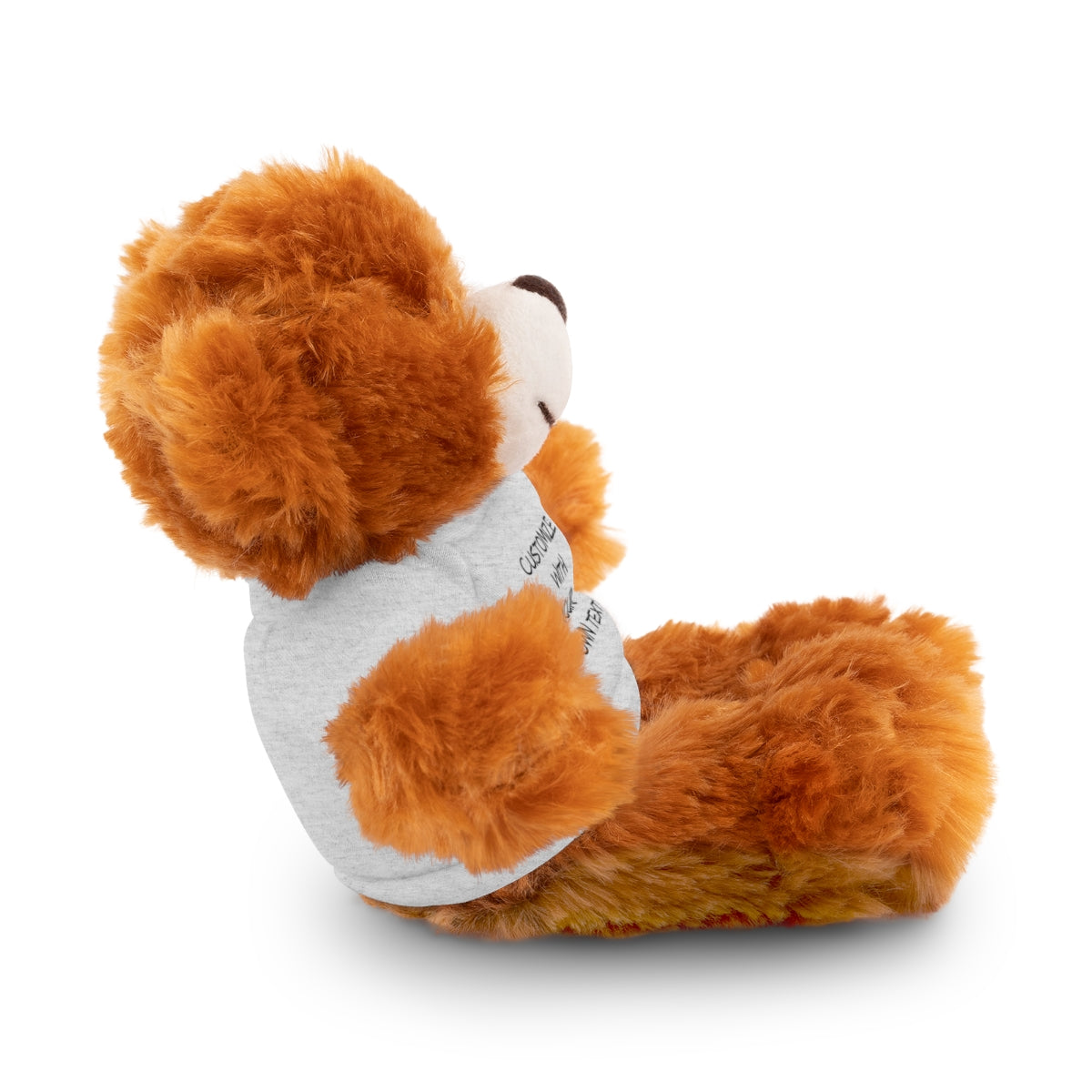 Stuffed Animal with Custom T-Shirt | Personalized Plush Gift | Kids Birthday Present | Customizable Text - c239a25