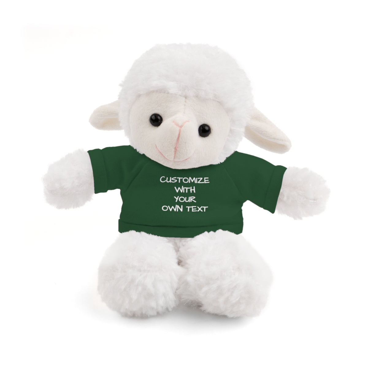 Stuffed Animal with Custom T-Shirt | Personalized Plush Gift | Kids Birthday Present | Customizable Text - c239a25