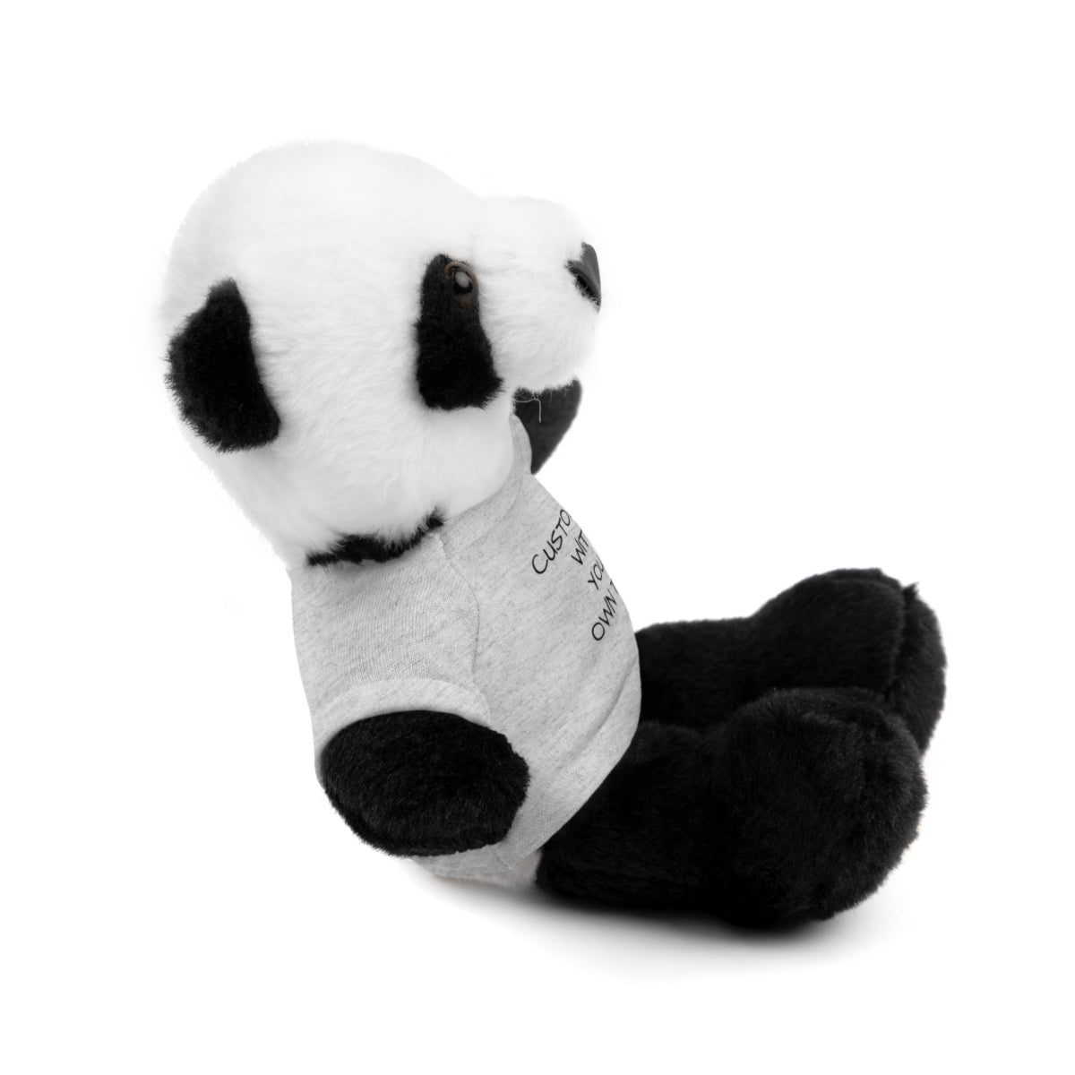 Stuffed Animal with Custom T-Shirt | Personalized Plush Gift | Kids Birthday Present | Customizable Text - c239a25