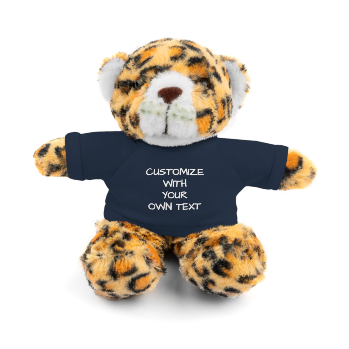 Stuffed Animal with Custom T-Shirt | Personalized Plush Gift | Kids Birthday Present | Customizable Text - c239a25