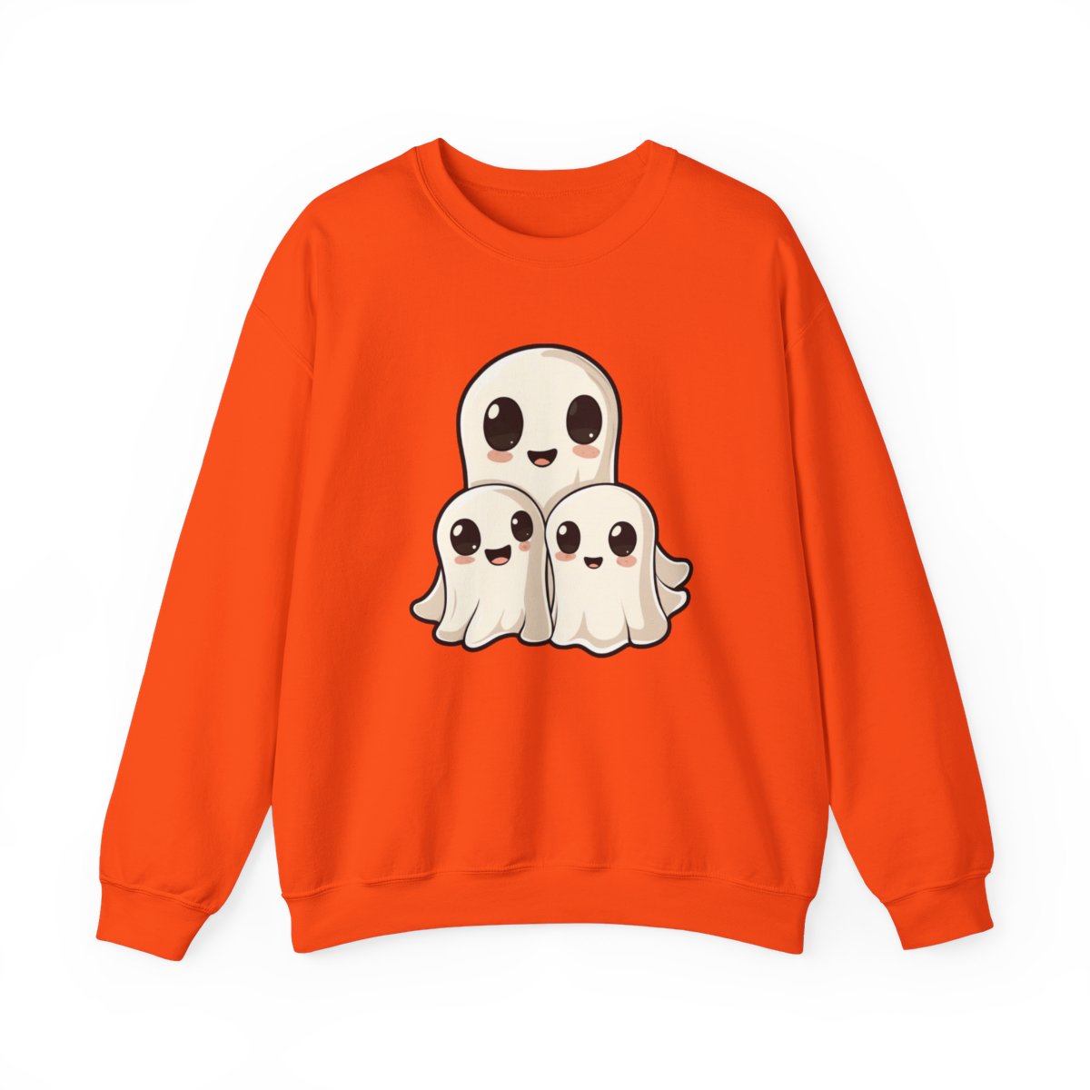 Adorable Kawaii Ghost Sweatshirt for Halloween - c461a25