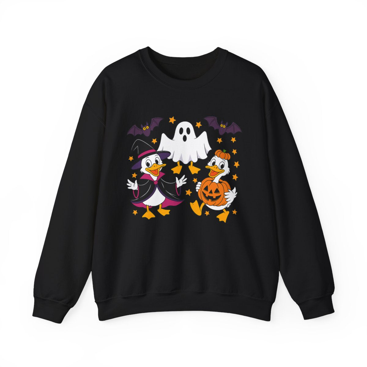Witch Duck and Ghost Halloween Sweatshirt - c522a25