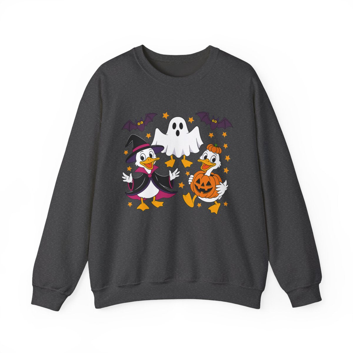 Witch Duck and Ghost Halloween Sweatshirt - c522a25