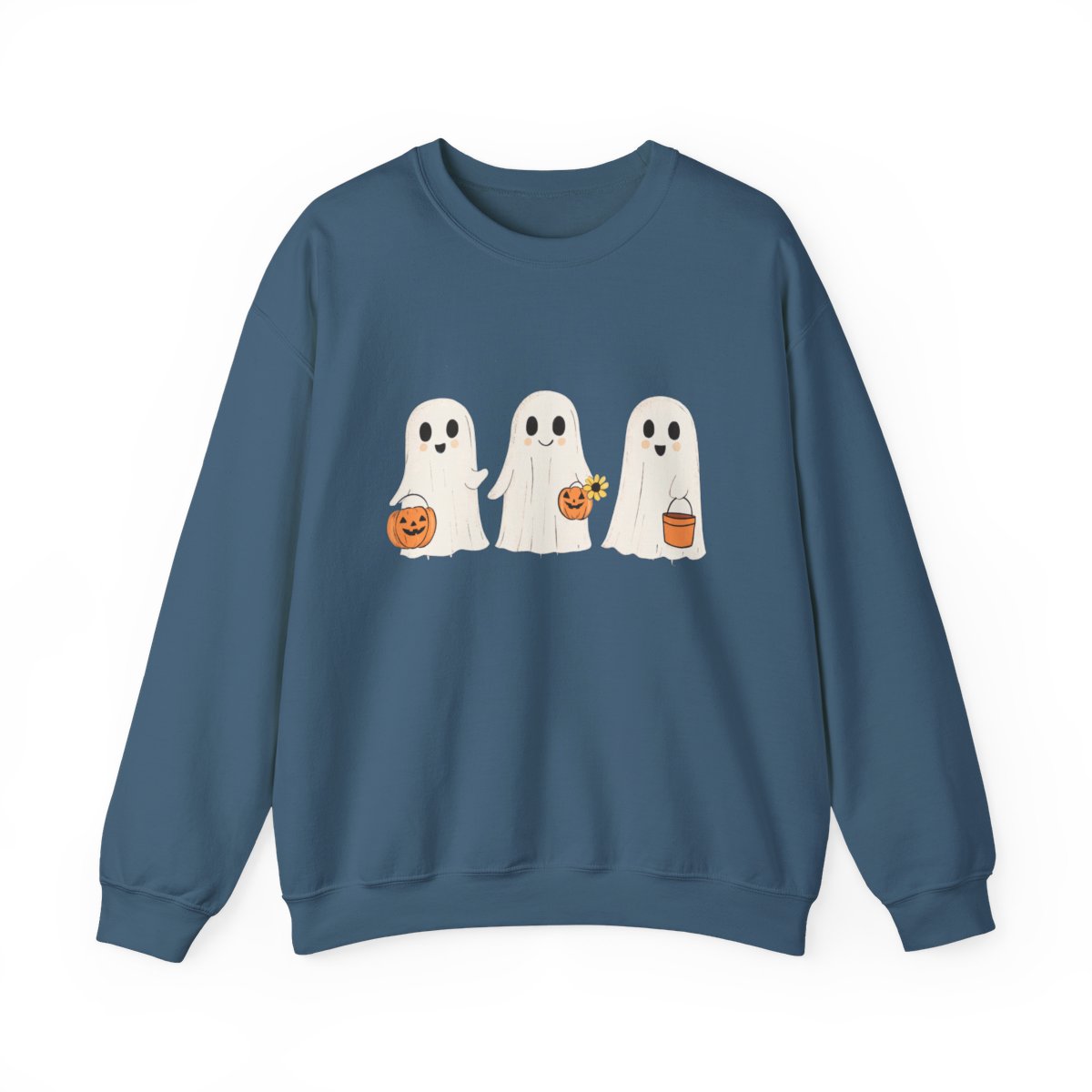 Trick or Treat Ghost Crew Sweatshirt - Spooky Fall Vibes - c495a25
