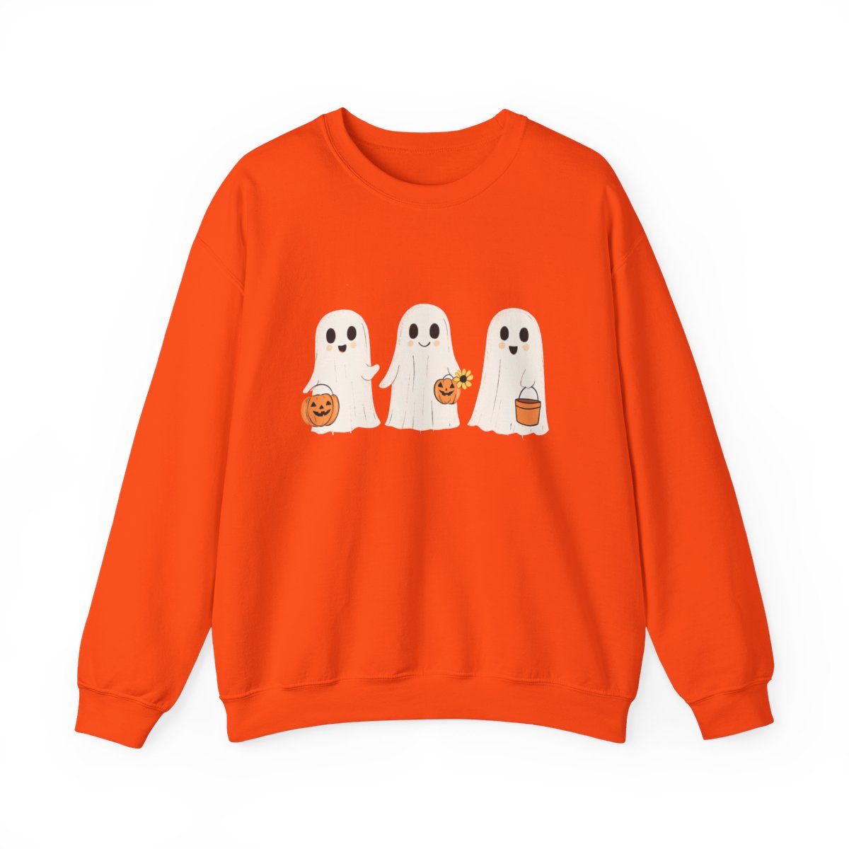Trick or Treat Ghost Crew Sweatshirt - Spooky Fall Vibes - c495a25