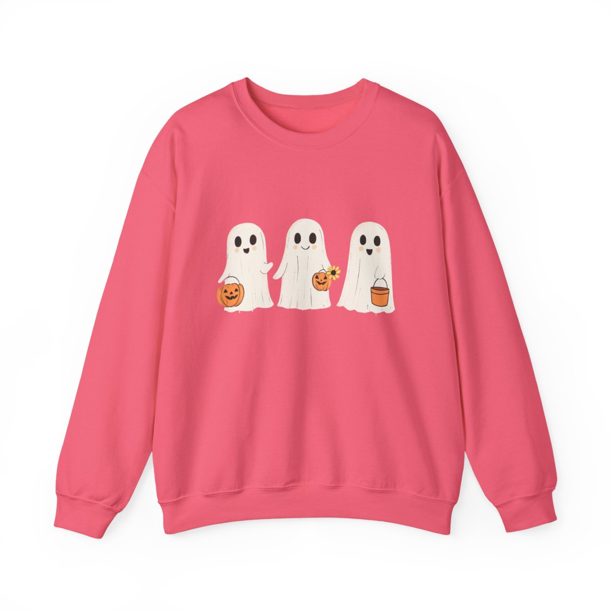 Trick or Treat Ghost Crew Sweatshirt - Spooky Fall Vibes - c495a25