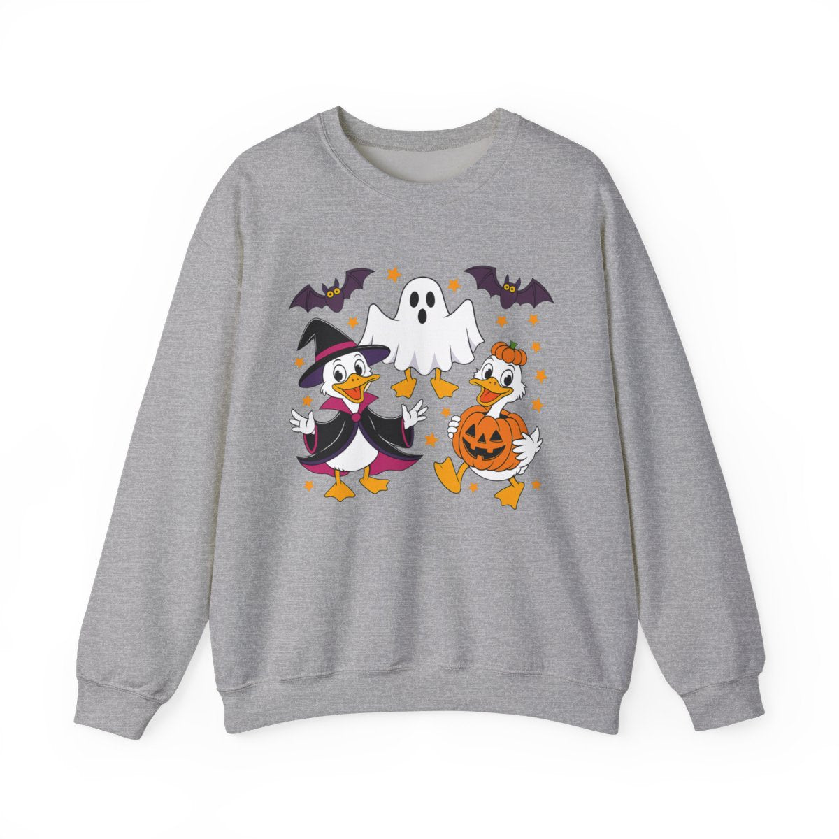 Witch Duck and Ghost Halloween Sweatshirt - c522a25