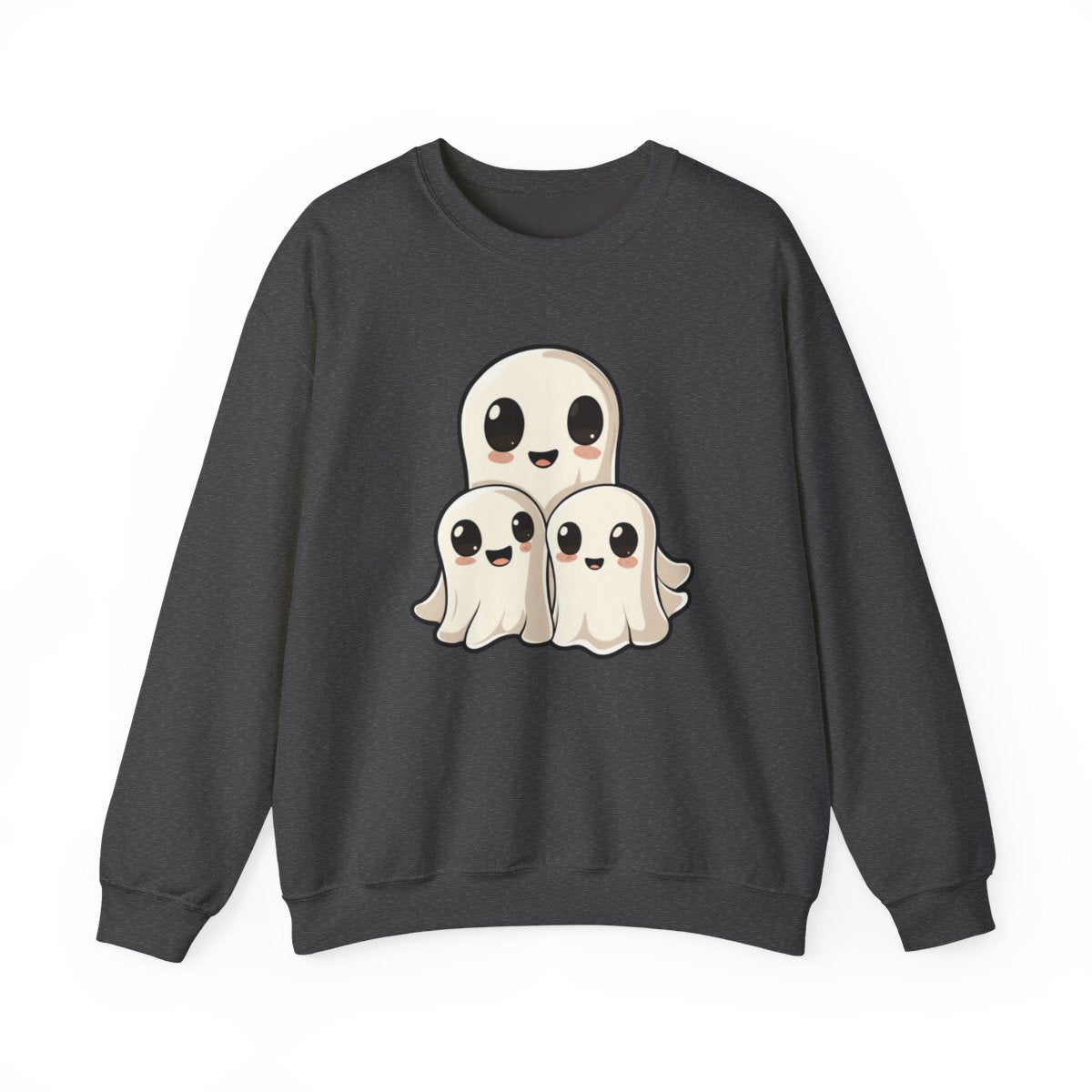 Adorable Kawaii Ghost Sweatshirt for Halloween - c461a25