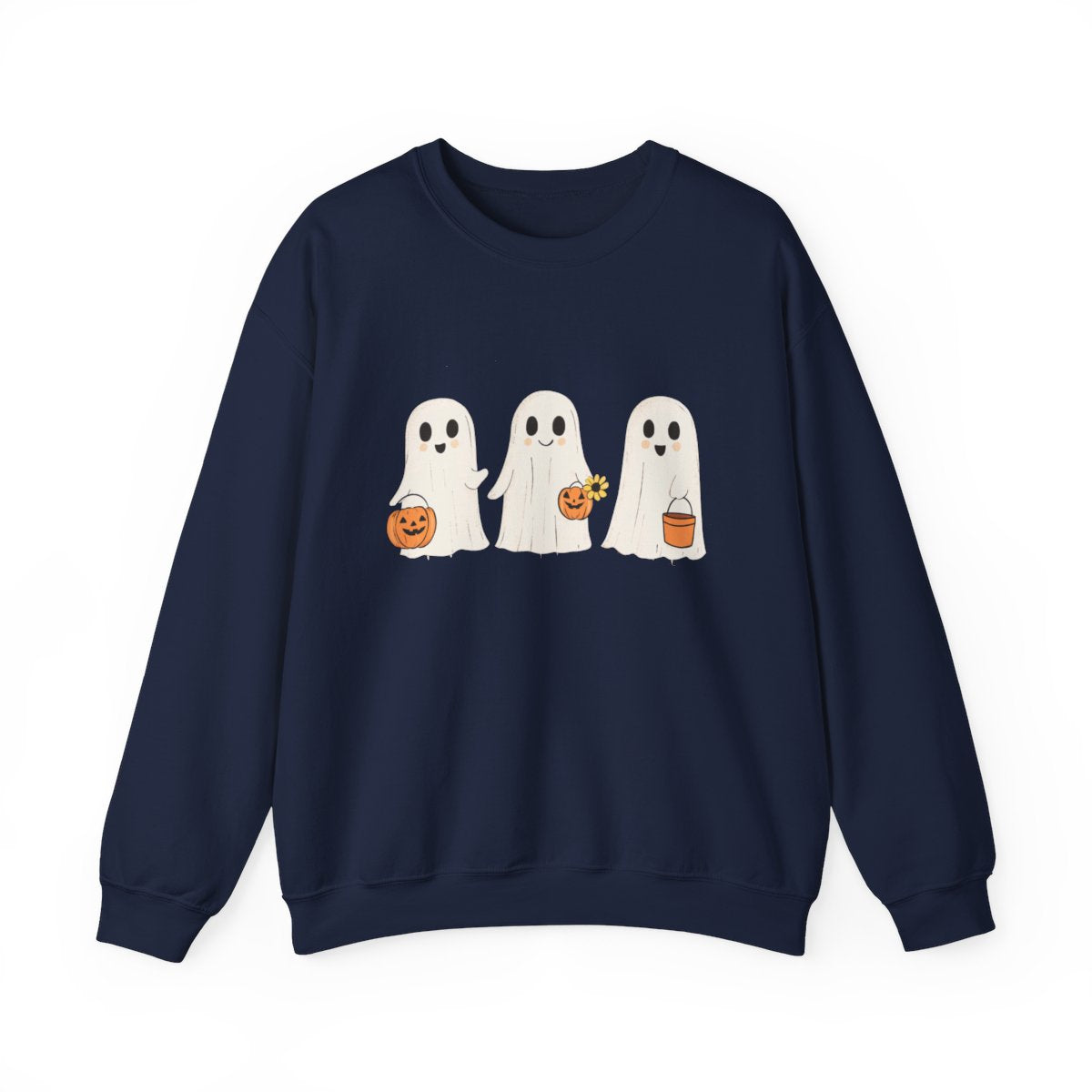 Trick or Treat Ghost Crew Sweatshirt - Spooky Fall Vibes - c495a25