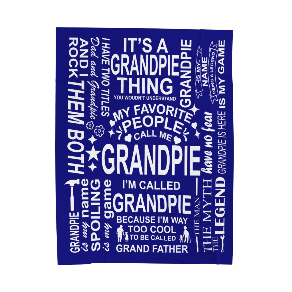 Grandpie Quotes - Velveteen Plush Blanket - c154a25