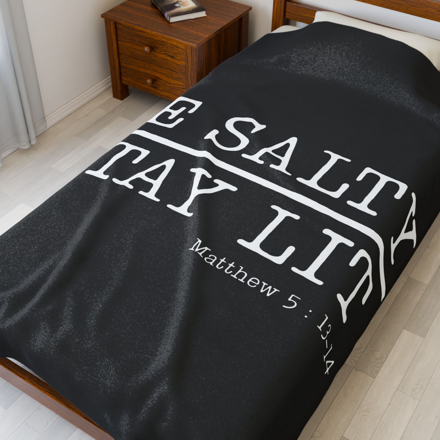 Be Salty Stay Lit Christian Throw Blanket - c583a25