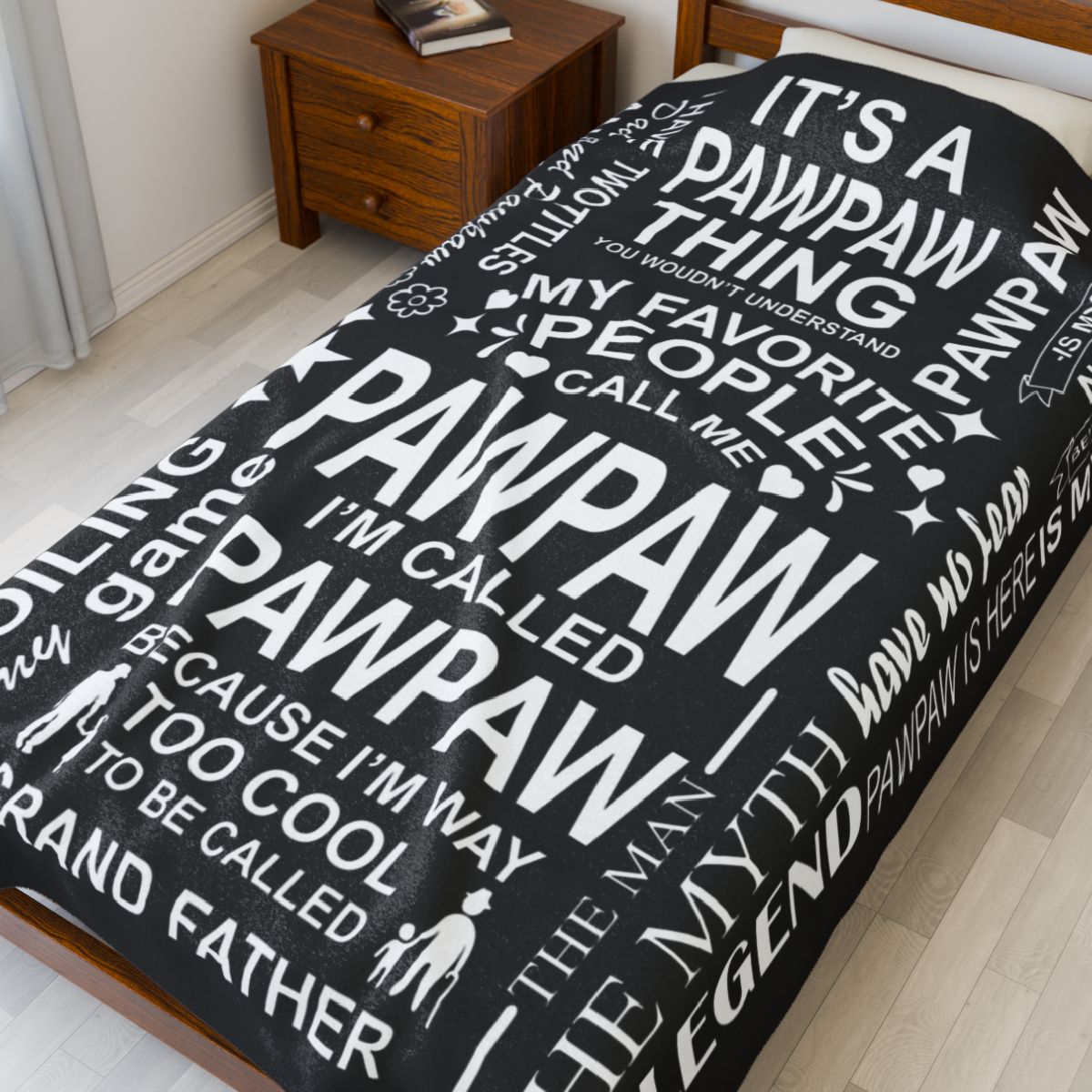 PawPaw Quotes - Velveteen Plush Blanket - c148a25