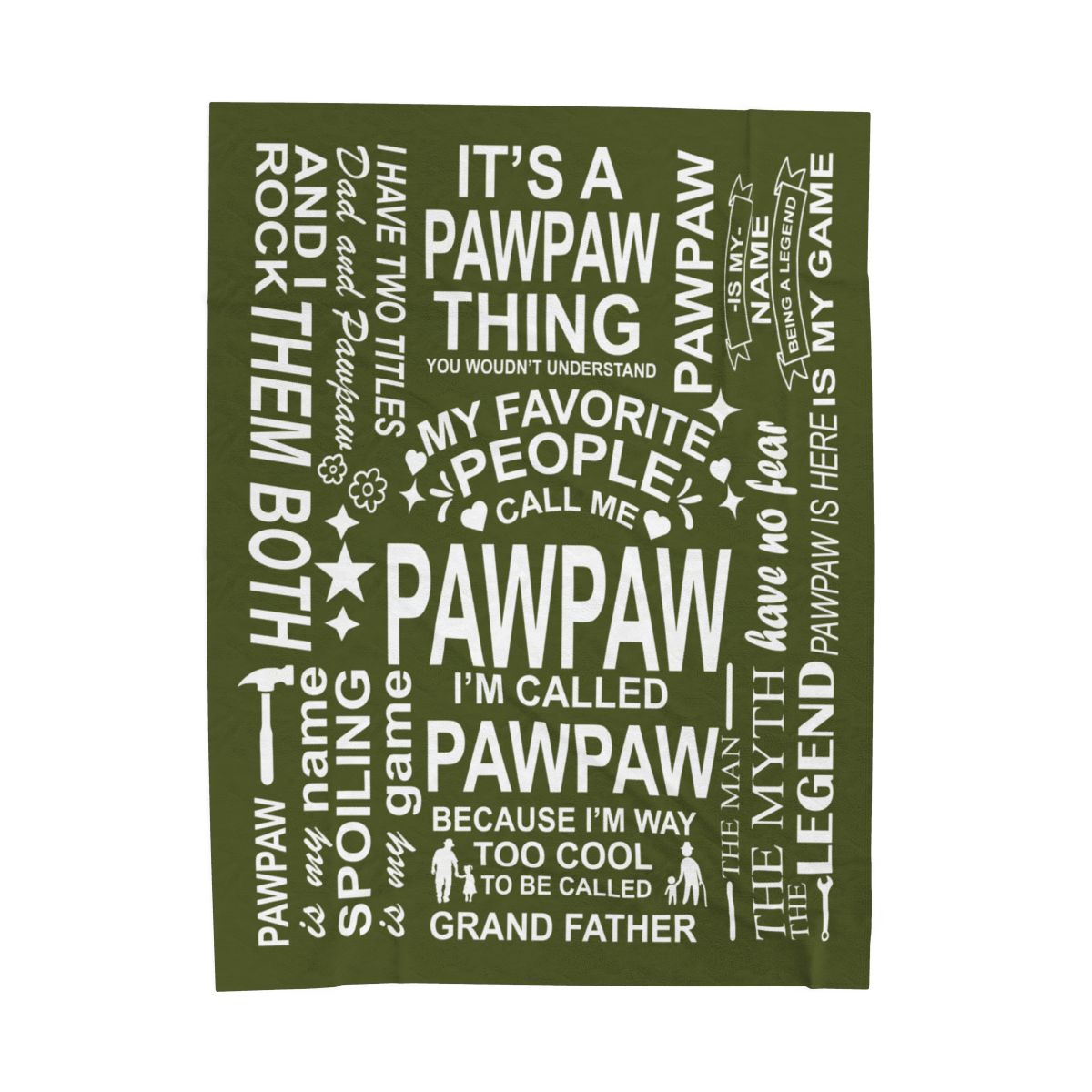 PawPaw Quotes - Velveteen Plush Blanket - c148a25
