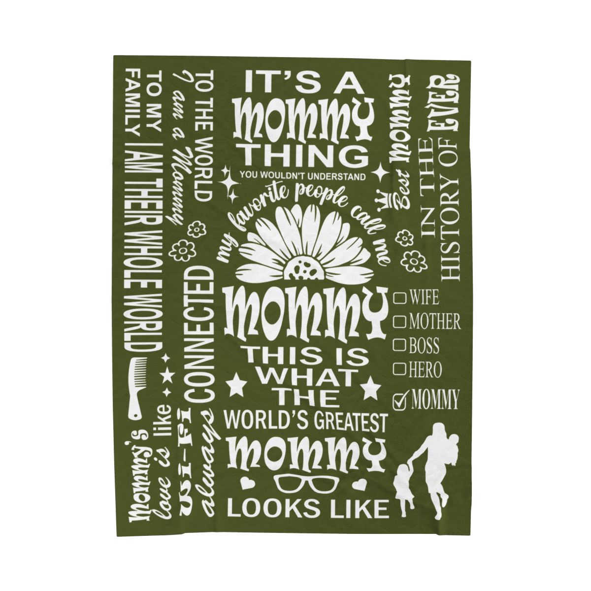 Mommy Quotes / Memes - Velveteen Throw Blanket - c19a25