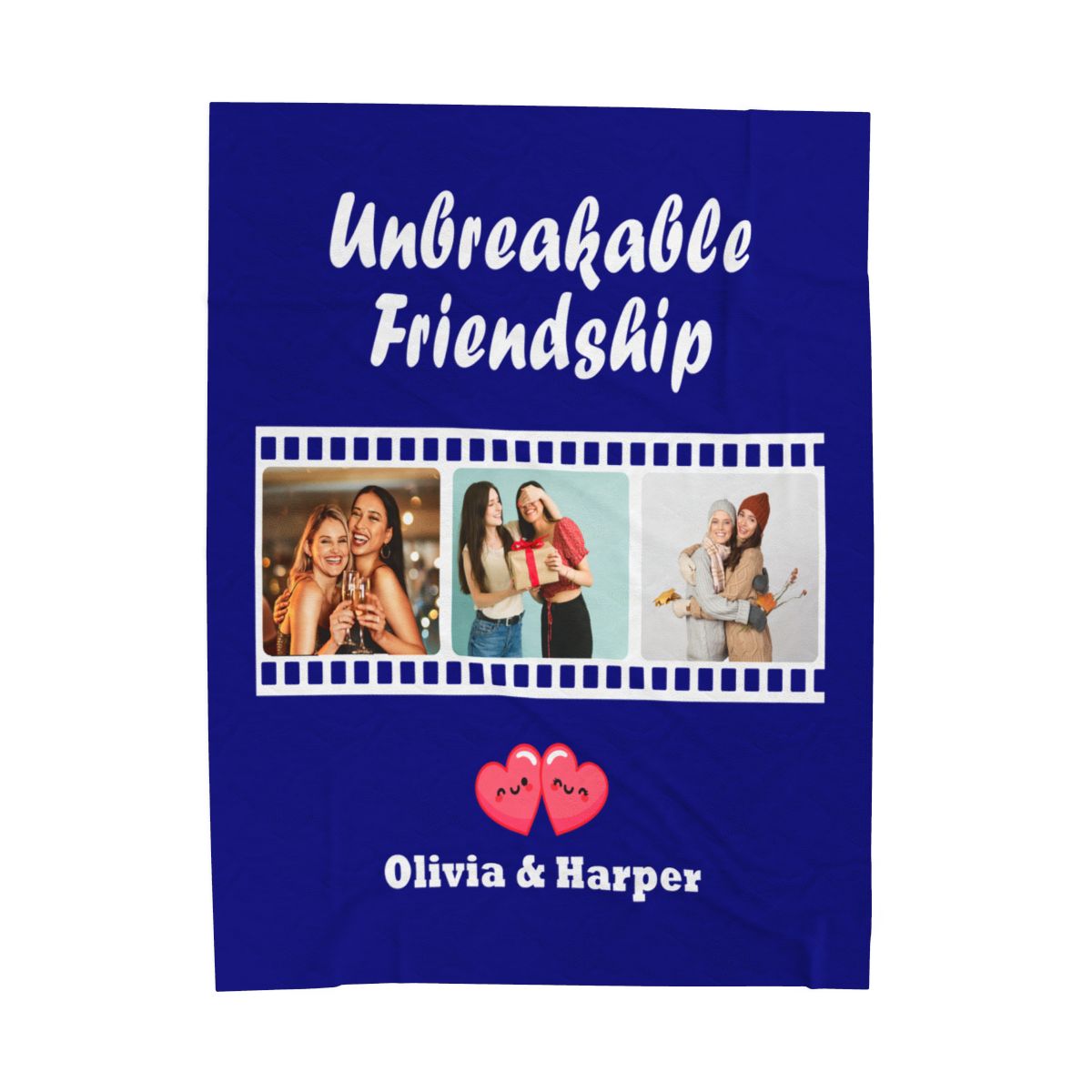Custom Unbreakable Friendship Velveteen Blanket - c144a25