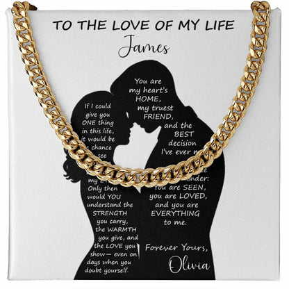 You Are Loved - Personalized Husband Necklace Gift - c528a25