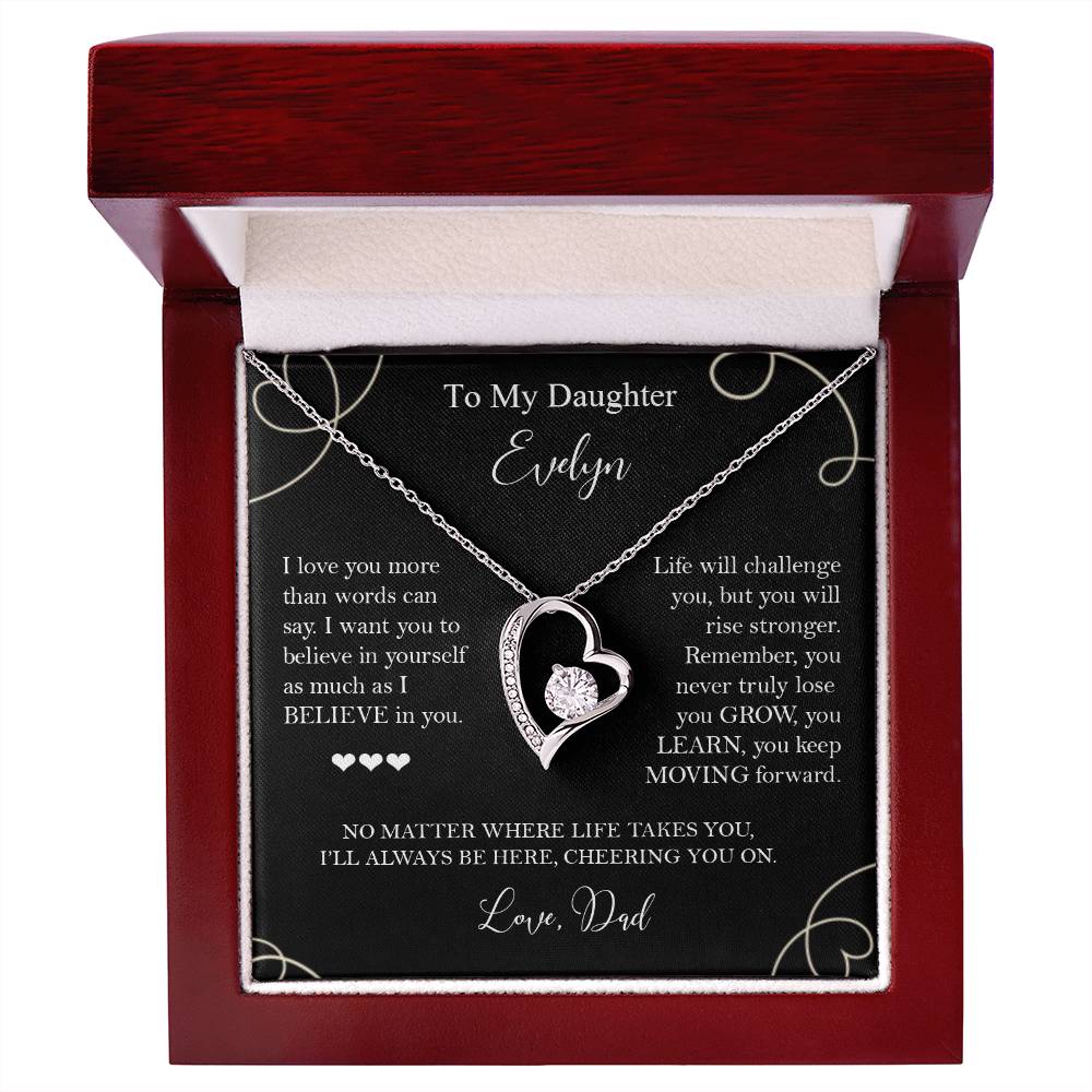 To My Daughter - I Believe in You Necklace Gift from Dad - c575a25