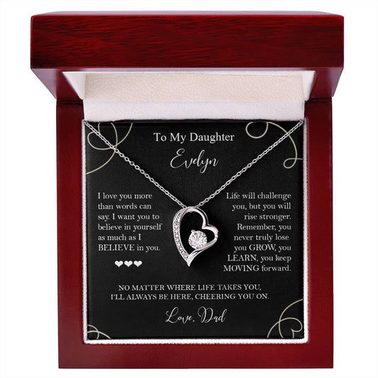To My Daughter - I Believe in You Necklace Gift from Dad - c575a25