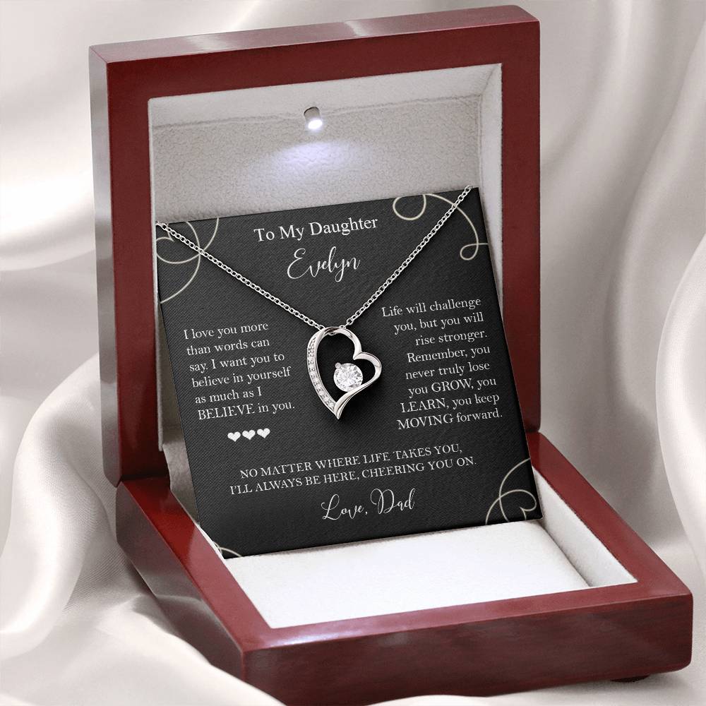 To My Daughter - I Believe in You Necklace Gift from Dad - c575a25