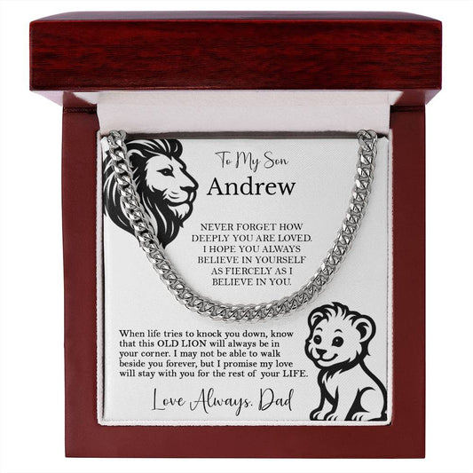 To My Son - Lion and Cub Strength Message from Dad - c555a25