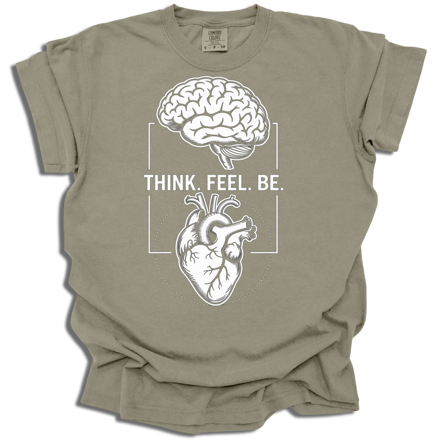 Think. Feel. Be. Mindfulness Shirt Gift for Mental Health Lovers - c524a25