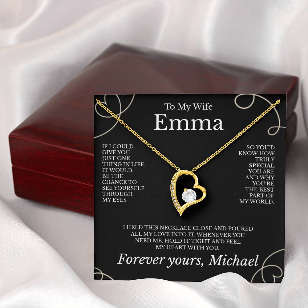 To My Wife - Necklace with Deep Appreciation Message - c489a25