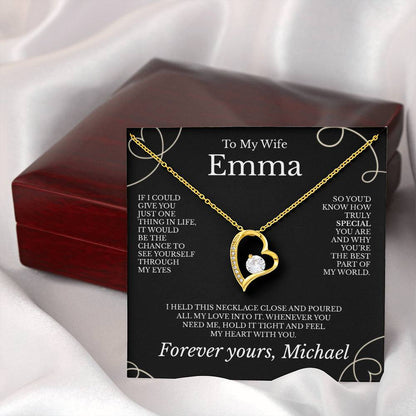 To My Wife - Necklace with Deep Appreciation Message - c489a25