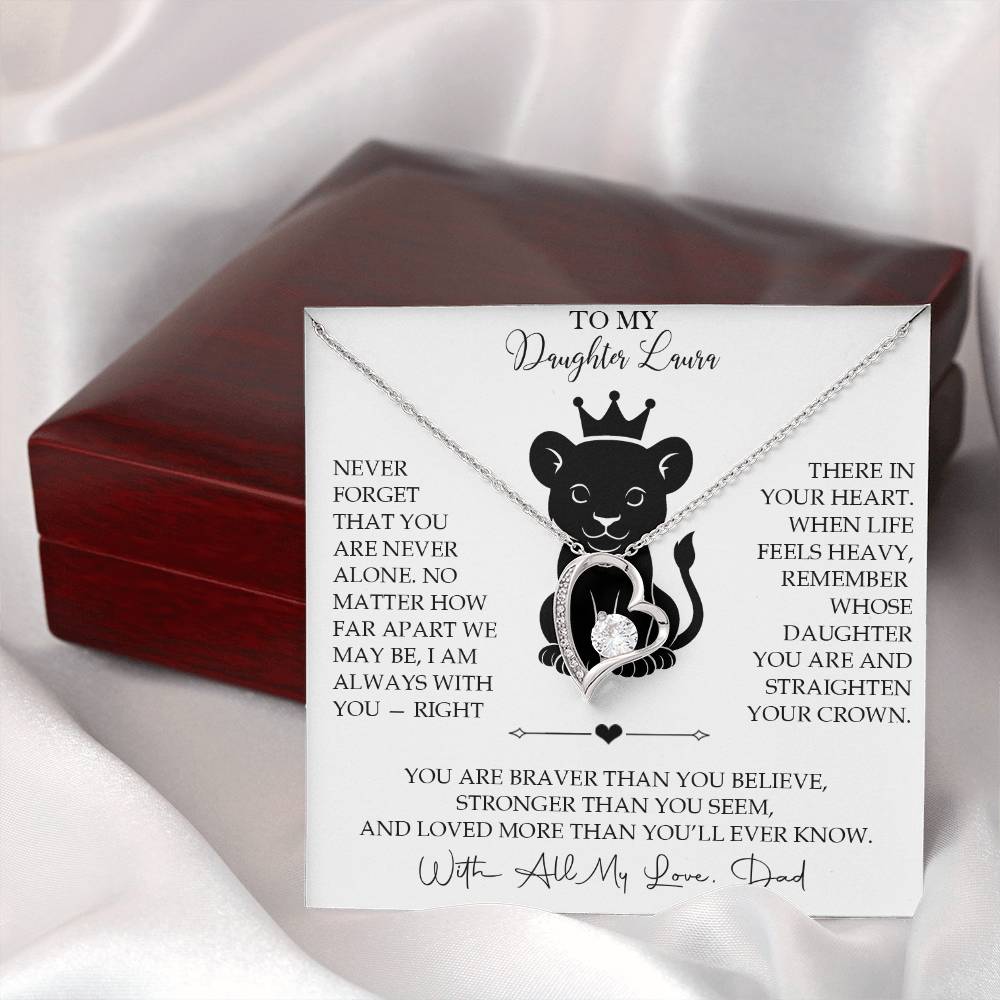 To My Daughter - Personalized Necklace Gift from Dad - c567a25