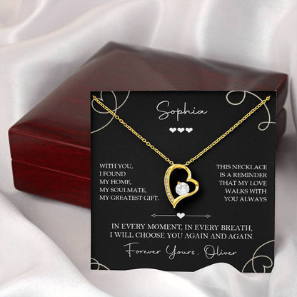 To My Soulmate - I Will Always Choose You Necklace Gift - c571a25