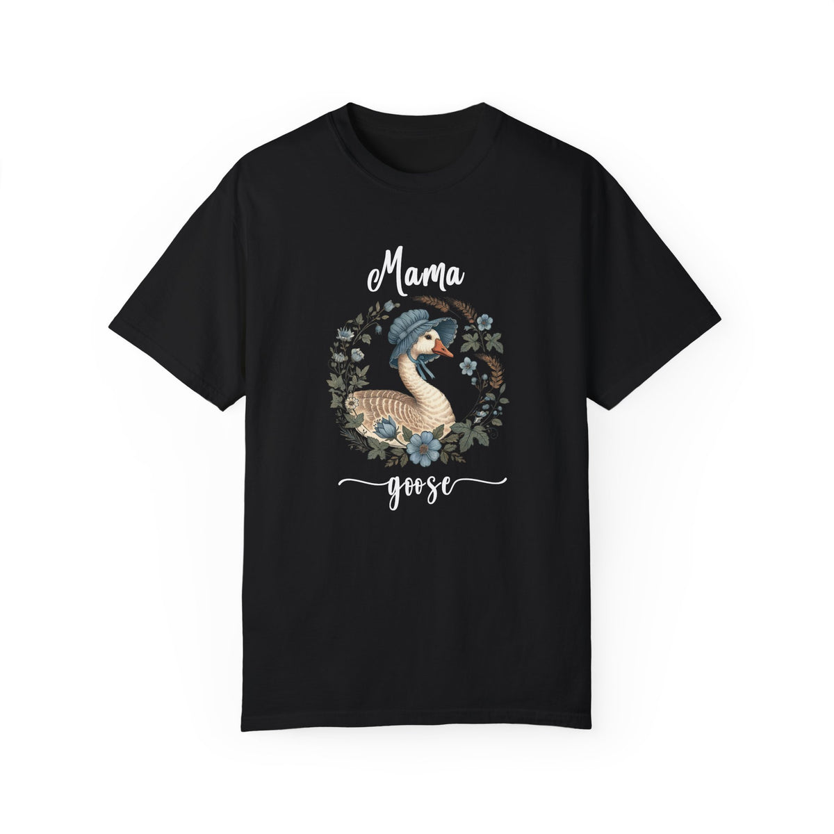Mama Goose T-Shirt | Floral Goose Mother's Day Gift | Spring Animal Design | Comfort Colors® - c197a25