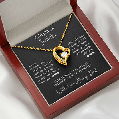 To My Niece - Personalized Necklace Gift from Aunt - c567a25