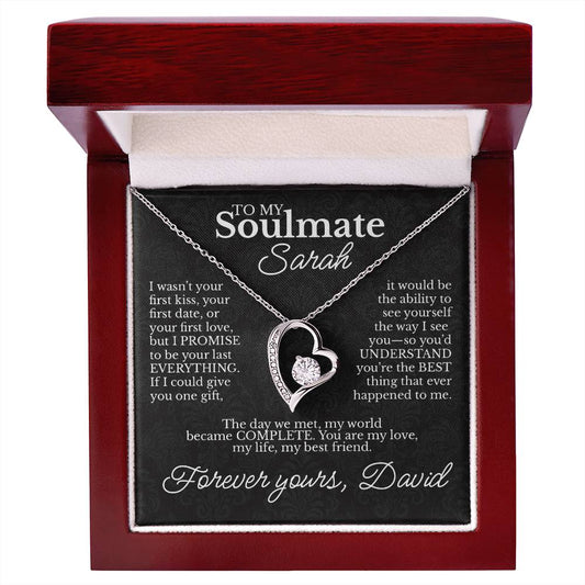 Personalized Soulmate Necklace With Custom Message - c479a25