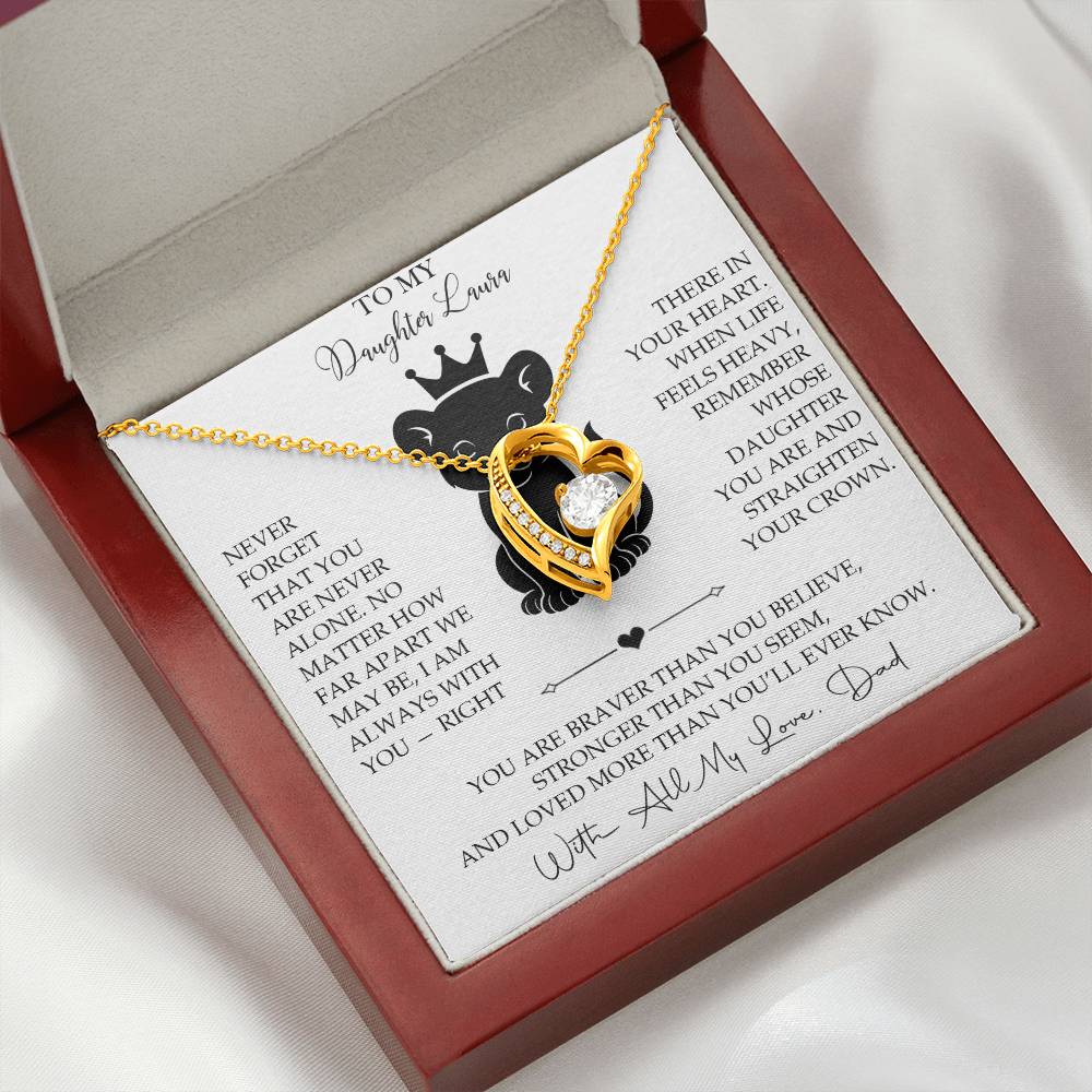 To My Daughter - Personalized Necklace Gift from Dad - c567a25