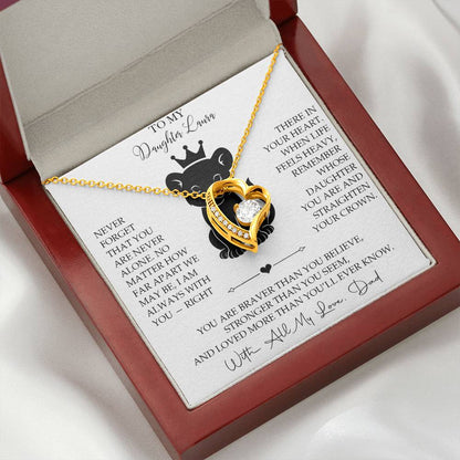 To My Daughter - Personalized Necklace Gift from Dad - c567a25