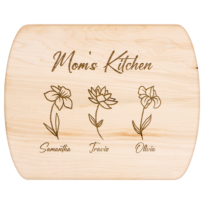 Custom Mom’s Kitchen Cutting Board with Kids' Names - c411a25