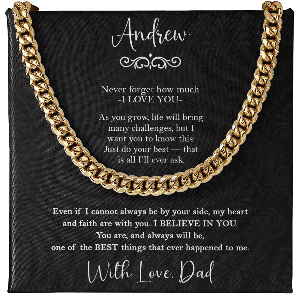 To My Son - Inspirational Gift from Dad with Custom Name - c554a25