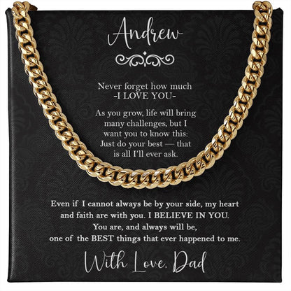 To My Son - Inspirational Gift from Dad with Custom Name - c554a25