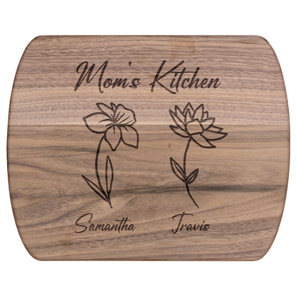Custom Mom’s Kitchen Cutting Board with Kids' Names - c411a25