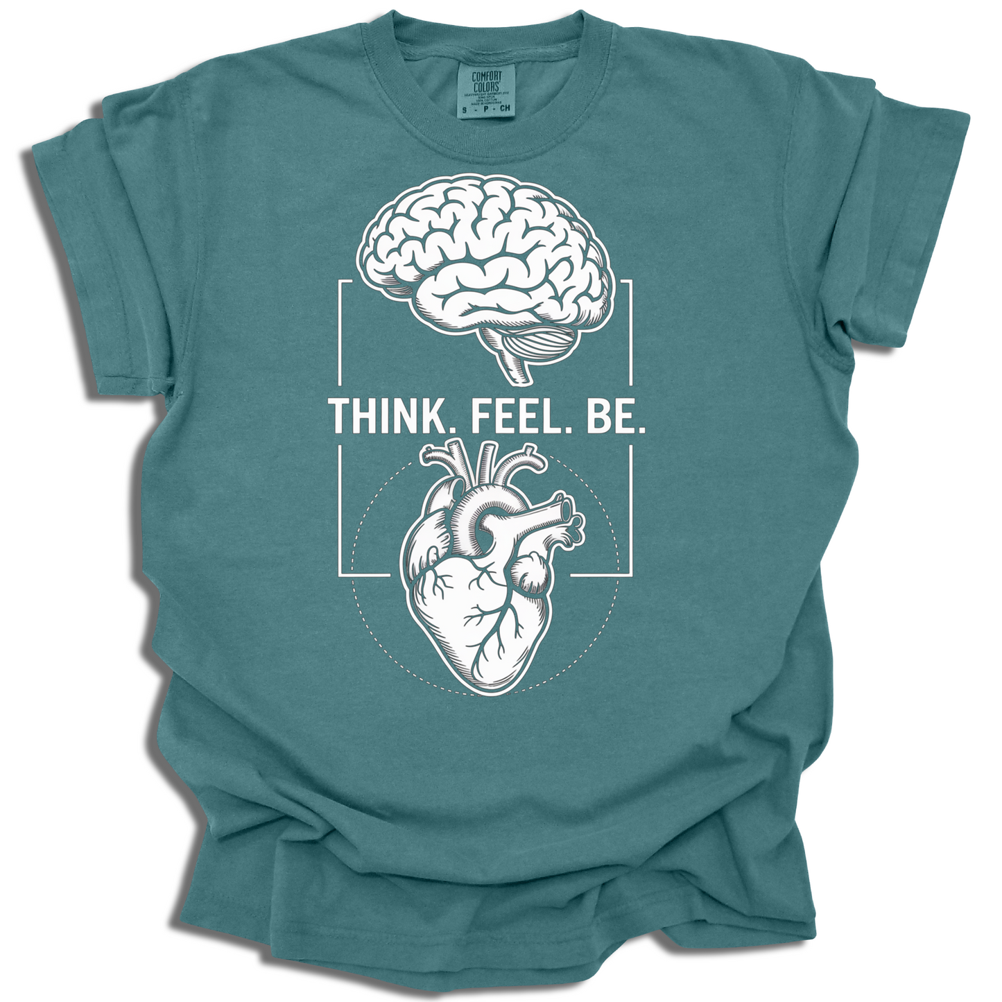 Think. Feel. Be. Mindfulness Shirt Gift for Mental Health Lovers - c524a25