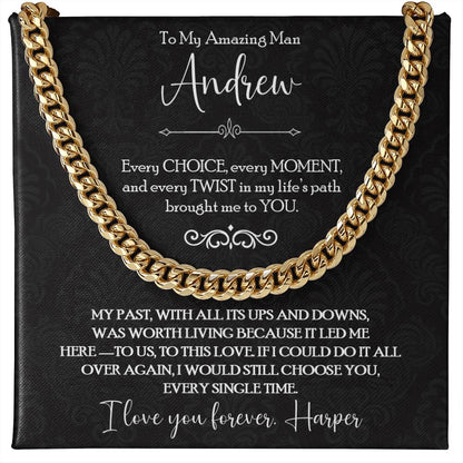 To My Amazing Man - I’d Choose You Again Necklace Gift - c559a25