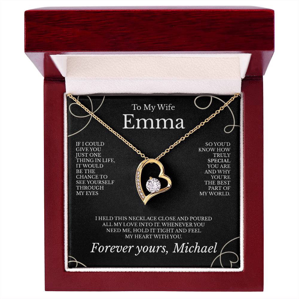 To My Wife - Necklace with Deep Appreciation Message - c489a25