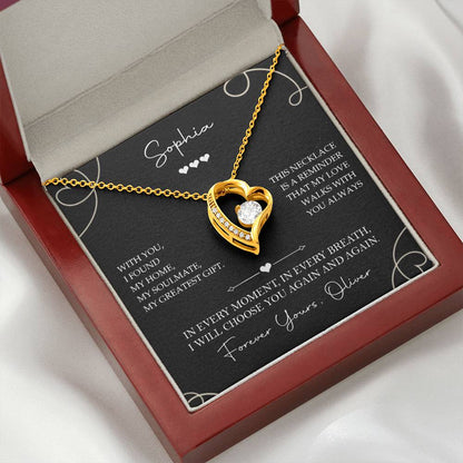 To My Soulmate - I Will Always Choose You Necklace Gift - c571a25
