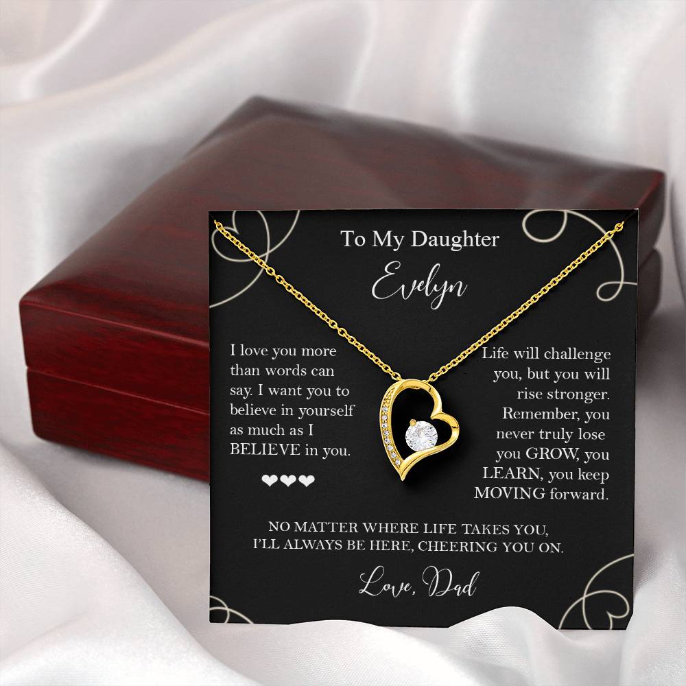 To My Daughter - I Believe in You Necklace Gift from Dad - c575a25